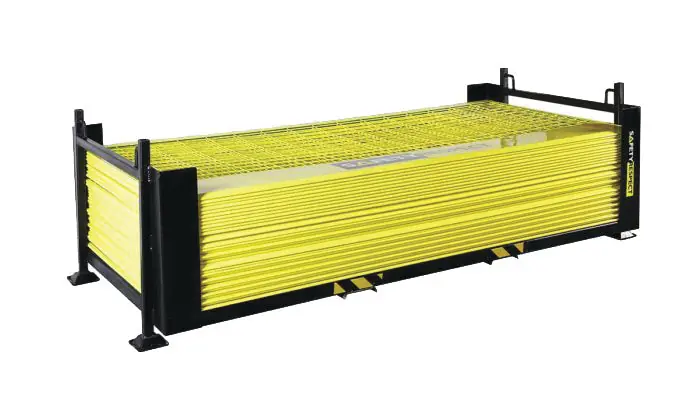 Safety Respect 981109 8'6 Barrier Stillage Holds Up To 30 Barriers