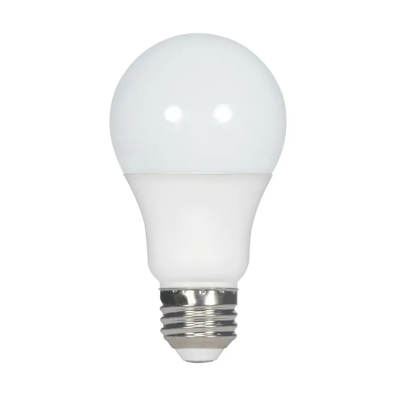 Satco S29593 9.5 Watt A19 LED Lamp - Frosted - 2700K - Medium Base - Non-Dimmable
