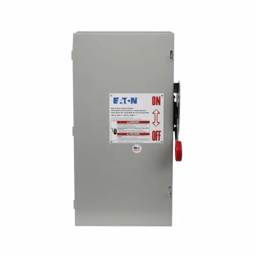 Cutler-Hammer Manufacturing Co. DH363FGK Eaton DH363FGK Heavy Duty Safety Switch 100 A NEMA 1
