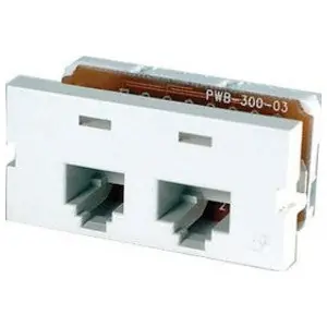 Ortronics OR-S22RJ25 Series II Category 3 6C6P RJ25 Fog White
