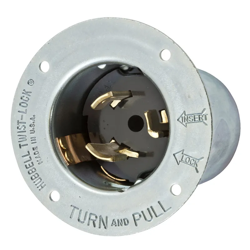 Hubbell Wiring Device-Kellems CS8275 Twist-Lock 50A 250V Flanged Inlet