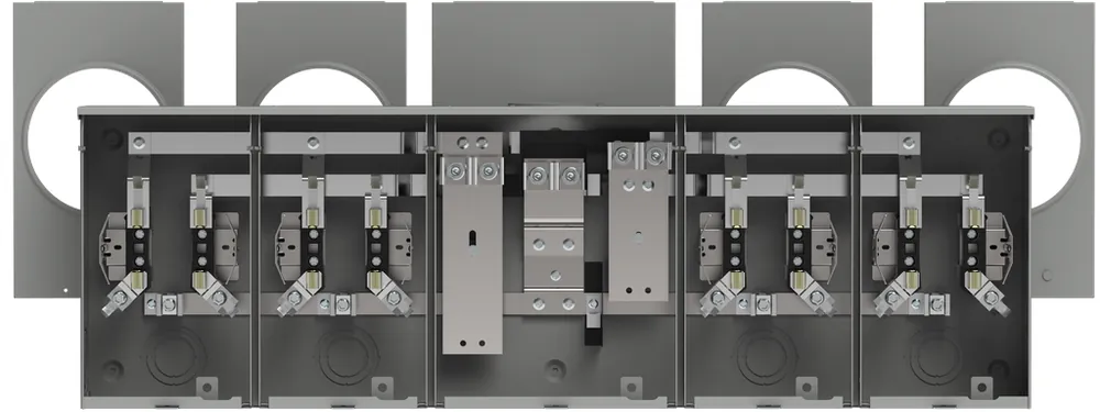 Talon UA4719-YPZA Siemens 600 VAC 200 Amp 1-Phase 3-Wire 4-Jaw 4-Position Horn Bypass Ringless Meter Mounting Equipment