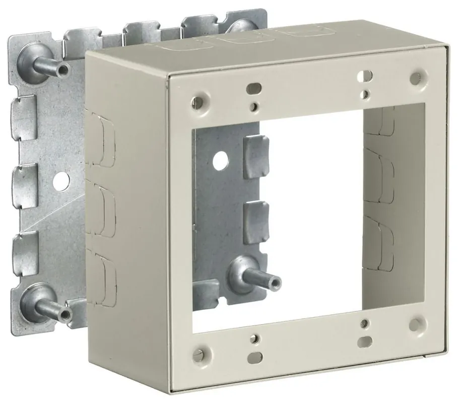 Hubbell HBL5744S2IVA Raceway 2-Gang Box Deep Hbl500/700/Hbl750 Ivory