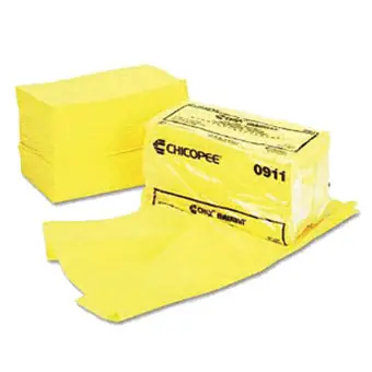 Masslinn 21382925 Masslinn 24 x 24 Yellow Viscose Fiber Heavy Duty Dust Cloth 100/BX