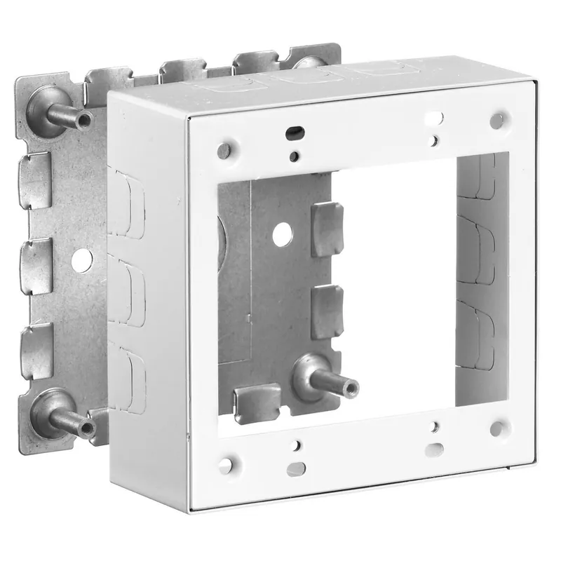 Hubbell Wiring Device - Kellems HBL57482WA Metal Raceway Box 2-Gang Standard Depth HBL500/700/750 Series