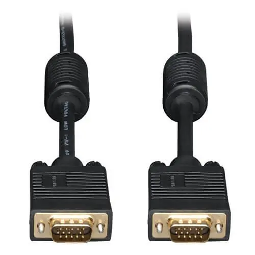 Tripp Lite P502-100 VGA High-Resolution RGB Coaxial Monitor Cable, 100' (30.5m), HD15, M/M