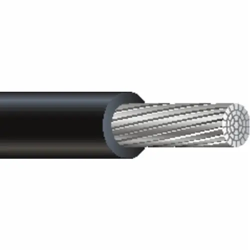 Photovoltaic Cable WIAPV500MCMSTRBLK1KV/2KVMR PV 500MCM Stranded BLACK 1kV/2kV Aluminum Photovoltaic Wire Cut to Length