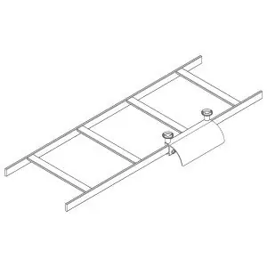 Chatsworth 12101-703 Cable Runway Radius Drop Stringer Adjustable 5 in.W Black