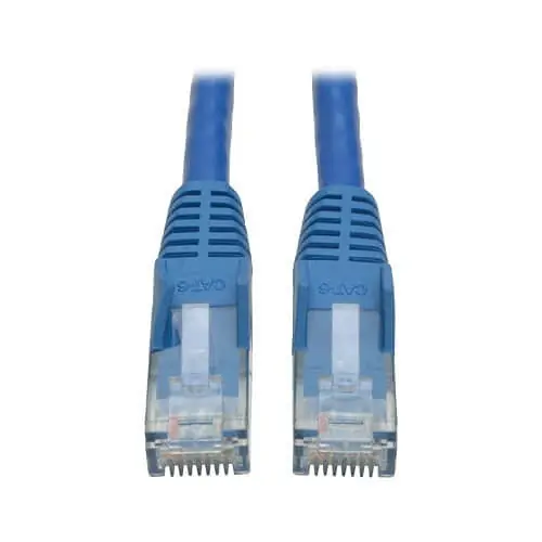 Tripp Lite N201-005-BL Cat6 Snagless Molded Gigabit Patch Cable, 5' (1.52m) Blue