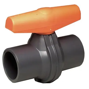 George Fischer Central Plastics 161.353.355 1 1/4 S80 PVC Ball Valve