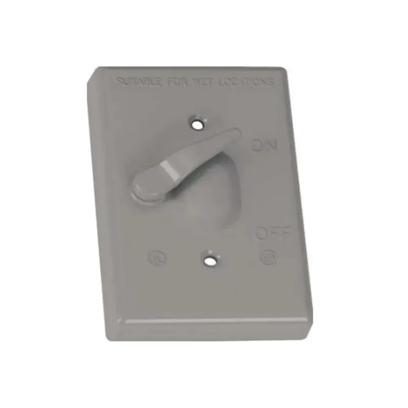 Teddico TS-1V BWF TS-1V Single-Gang Weatherproof Toggle Switch Cover, 10A or 20A Switch