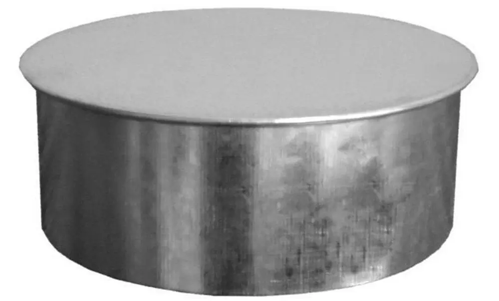 Snappy 64-08 8 in. Galvanized Round No-Crimp Tee Cap Replacement MPN