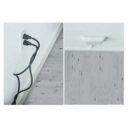 CP Technologies 3-M-STD-W-CN Duplex Outlet, Ultra-Thin Electrical Outlet, Standard