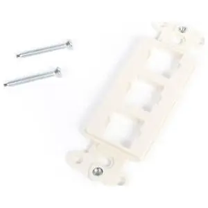 CommScope Systimax 108265455 M108 Flush Mounted Modular Mounting Frame Three Port White