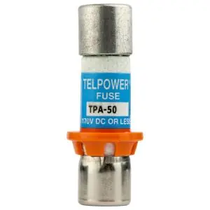 Bussmann (Eaton) TPA-20 Telpower® TPA Series DC Power Distribution Fuse Glass Tube 20A 170V dc