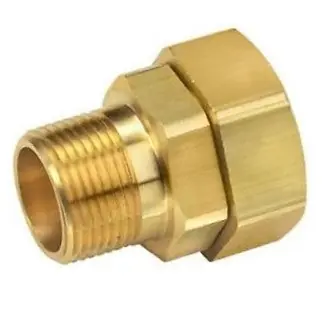 FlashShield XR3FTG-20-6 XR3 Straight Pipe Adapter, 1-1/4 in, MNPT, Brass