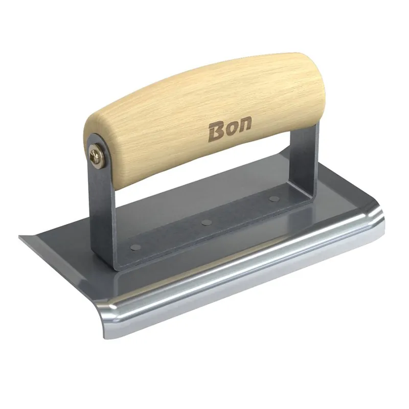 Bon 12-417 Stainless Steel Curved End Edger - 6 x 2 7/8 - 3/8 Radius 1/2 Depth