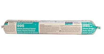 Dow 2718502 Dowsil 995 20 oz Black Silicone Structural Sealant