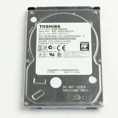 Sony A-1920-713-A HDD 500GB Toshiba MQ01ABD050