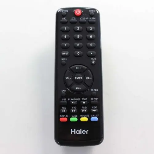 Haier TV-5620-129 Remote Control HTR-D09