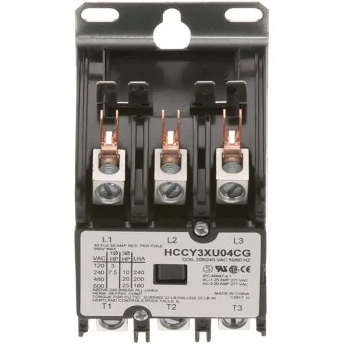 Henny Penny 19405 Contactor 3P 40/50A 208/240V