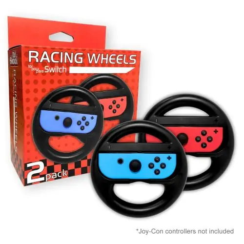 VIDEO GAMING OS-7029 BLACK SWITCH STEERING WHEEL (2