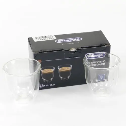 Delonghi 5513284151 Espresso Glasses 60ml 2X