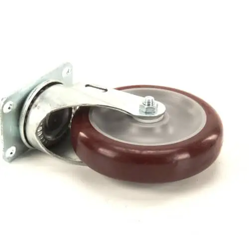 Carter-Hoffmann 18301-5224 5 SWIVEL RED POLY DELRIN