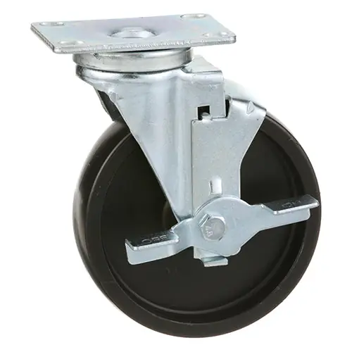 Kason 6C525001HDPTLB Plate Mount Caster W/ 5 Wheel
