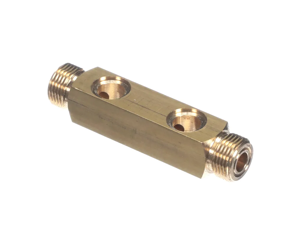 Unic RB4010 Brass Dual-Banjo Manifold - 3/8 BSPM X 3/8 BSPM