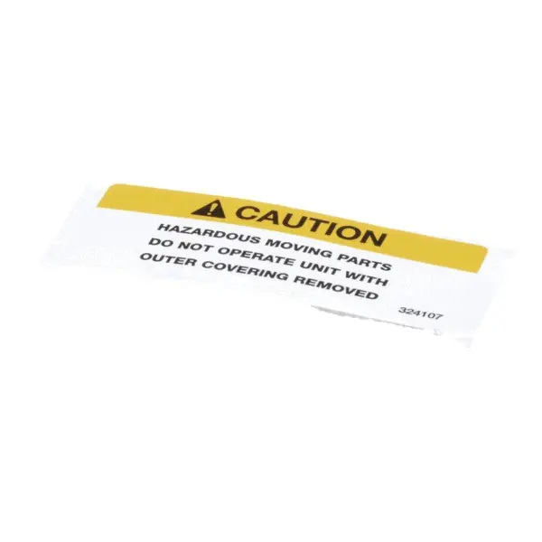 Stoelting 324107 Decal Caution Moving Parts
