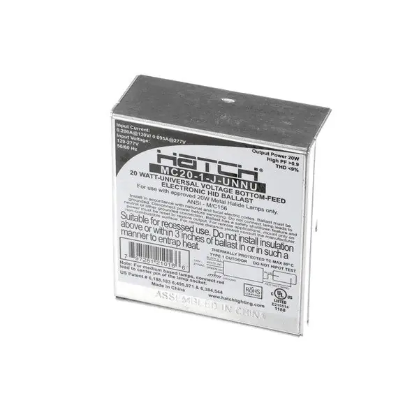 Structural Concepts 5-9601 Single Ballast