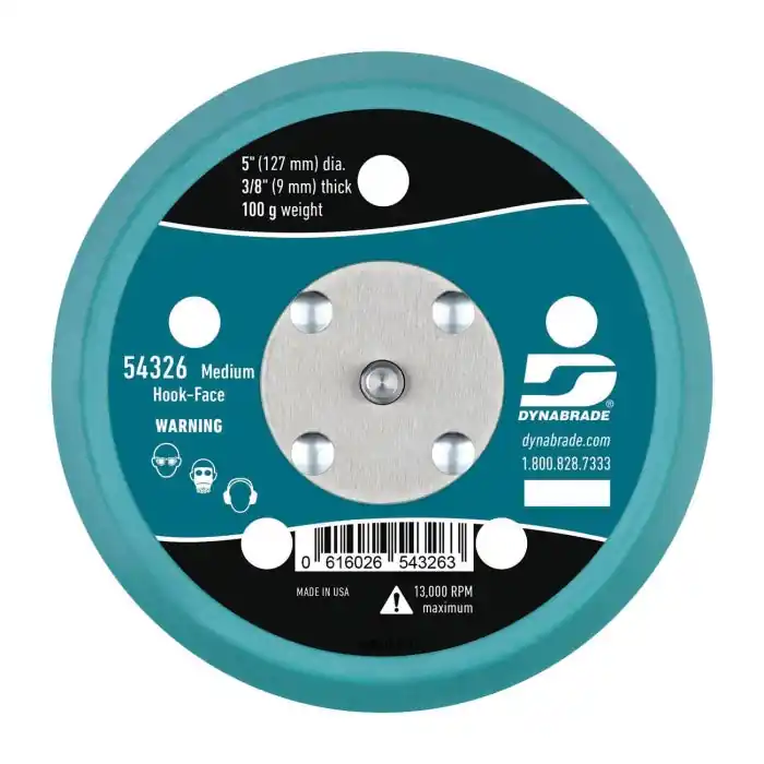 Dynabrade 56155 Hook Face Nap Pads Soft Density Vacuum 5 in