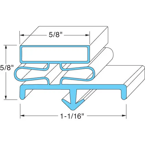 Master-Bilt 37-01211 Door Gasket Power 20.5 inches x 11 inches Replacement MPN