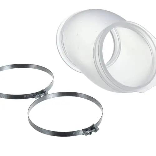 Rational 54.01.650S Rubber Form Piece Venting Pipe +Hose Cla