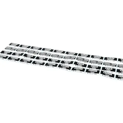 Vollrath LBL999 10 Ea Mcdonalds Labels