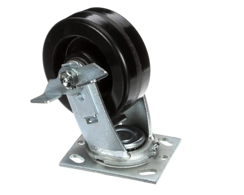 Middleby 22290-0009 Caster Swivel W/Brake Flat Plate