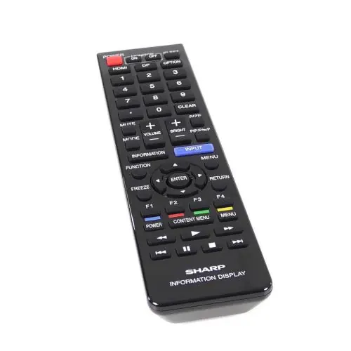 Sharp RRMCG1019MPPZ Remote Control