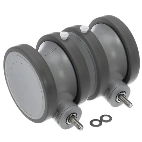 Rational 87.01.933S Caster Set (2Ea) W/O Brake 125Mm