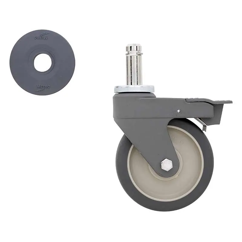 Metro 5PCB 5IN CASTER STEM SWIVEL W/BRAKE