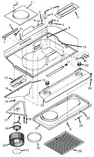 Nutone SR680508 7 Round Duct Adapter