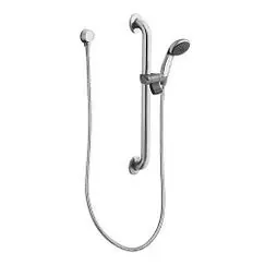 Moen 52224GBM25 Chrome/Stainless Slide Bar/Grab Bar Shower