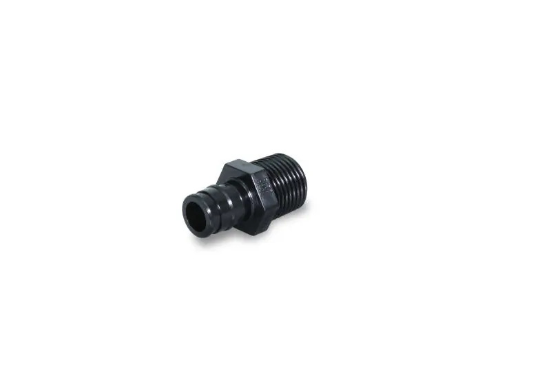 Everflow B-FPMA0012 1/2X1/2 Plastic Pex Adapter Black