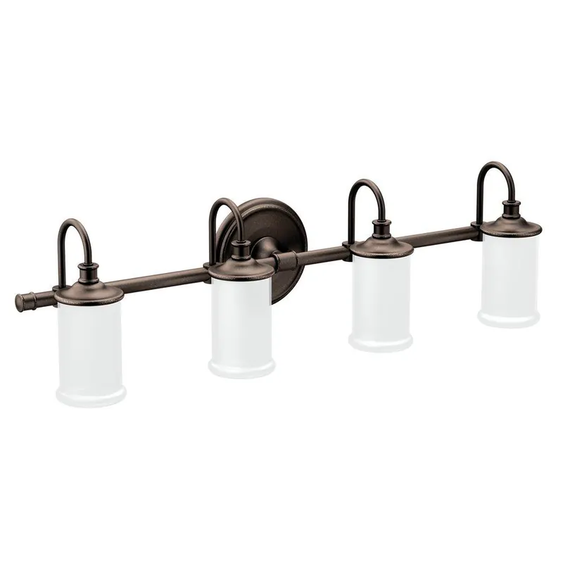 Moen YB6464ORB Belfield 100W 4-Light Medium E-26 Bath Light in Oil Rubbed Bronze