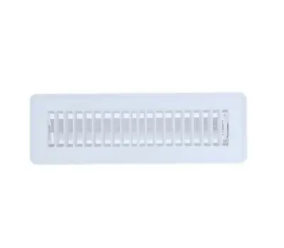 HART & COOLEY, INC. 421 04 10 W 4 x 10 in. Steel Floor Register, White
