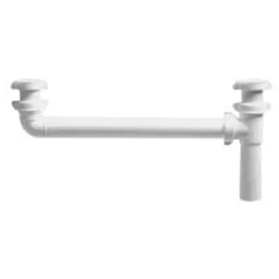 Mainline MLP9121ABG Mainline 1.5X16 Slip Joint Direct Connect White PVC End Outlet Continuous Waste