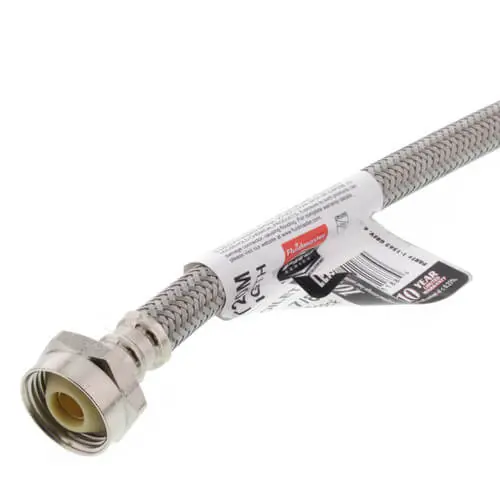 Fluidmaster PRO1T20M Pro Series Braided Stainless Toilet Connector 3/8 Compression x 7/8 Ballcock