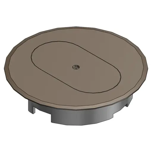 Thomas And Betts E97DSB Duplex Receptacle Floor Box Cover
