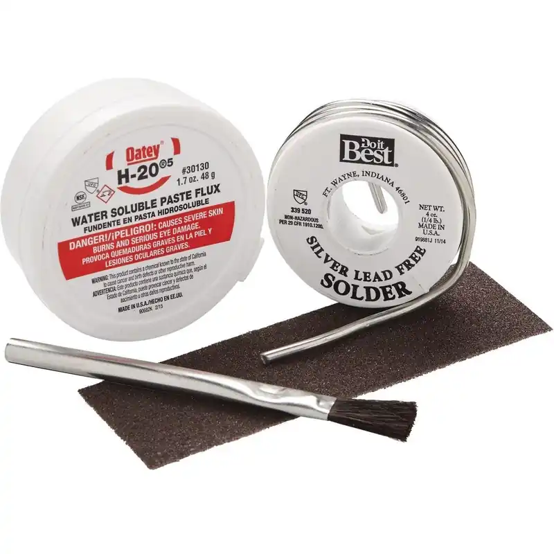 All-Source 53070 Silver Lead-Free 1/4 Lb. H-205 Solder Kit