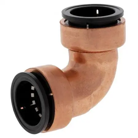 NIBCO 9055750P P607 Straight Elbow 1 in Push 90 deg Elbow